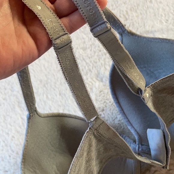 Victoria’s Secret | Gray Cotton Lingerie Lined Perfect Coverage Bra | 36DD - Picture 8 of 13